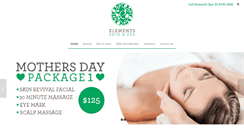 Desktop Screenshot of elementsspa.com.au